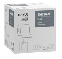 Katrin toiletpapir Plus System L85.5mxB10cm 2-lag Hvid Nyfiber